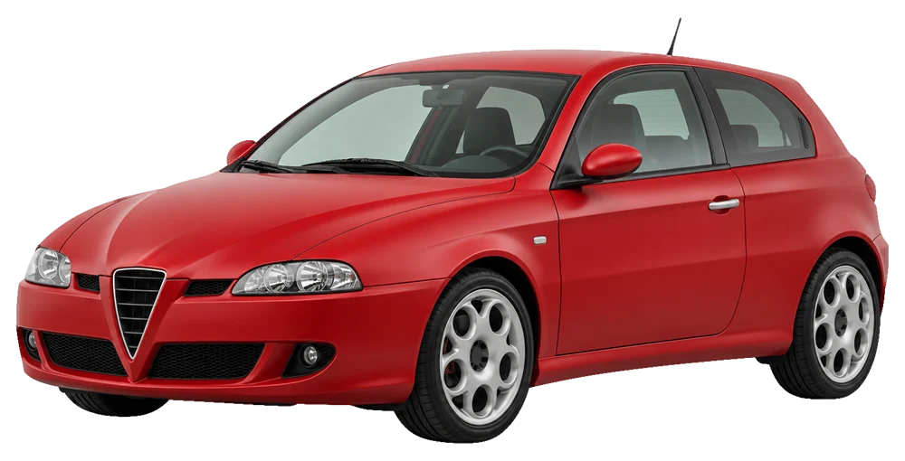 Alfa Romeo 147 – KI-generierte Seitenansicht