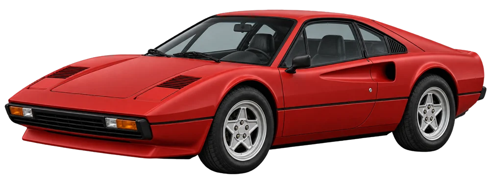 Ferrari 308 – KI-generierte Seitenansicht