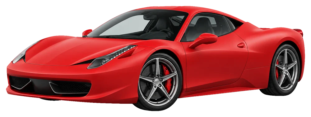 Ferrari 458 – KI-generierte Seitenansicht
