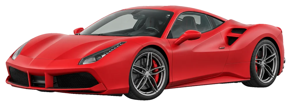 Ferrari 488 – KI-generierte Seitenansicht