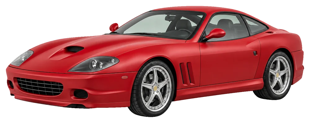 Ferrari 575 – KI-generierte Seitenansicht