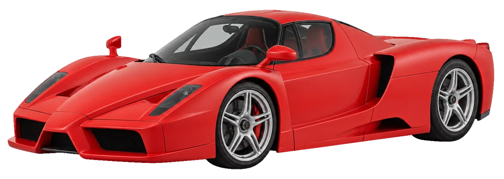 Ferrari Enzo – KI-generierte Seitenansicht