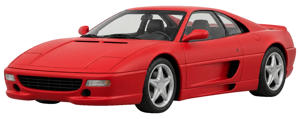 Ferrari F355 – KI-generierte Seitenansicht