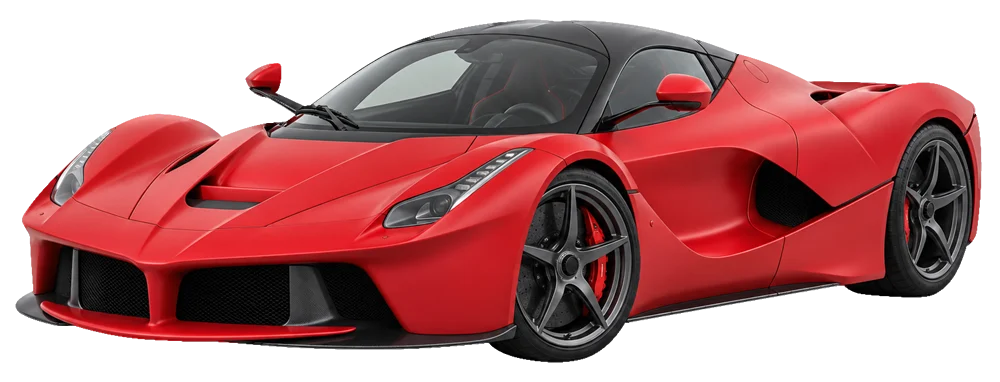 Ferrari LaFerrari – KI-generierte Seitenansicht