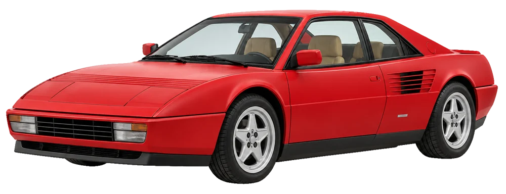 Ferrari Mondial T – KI-generierte Seitenansicht