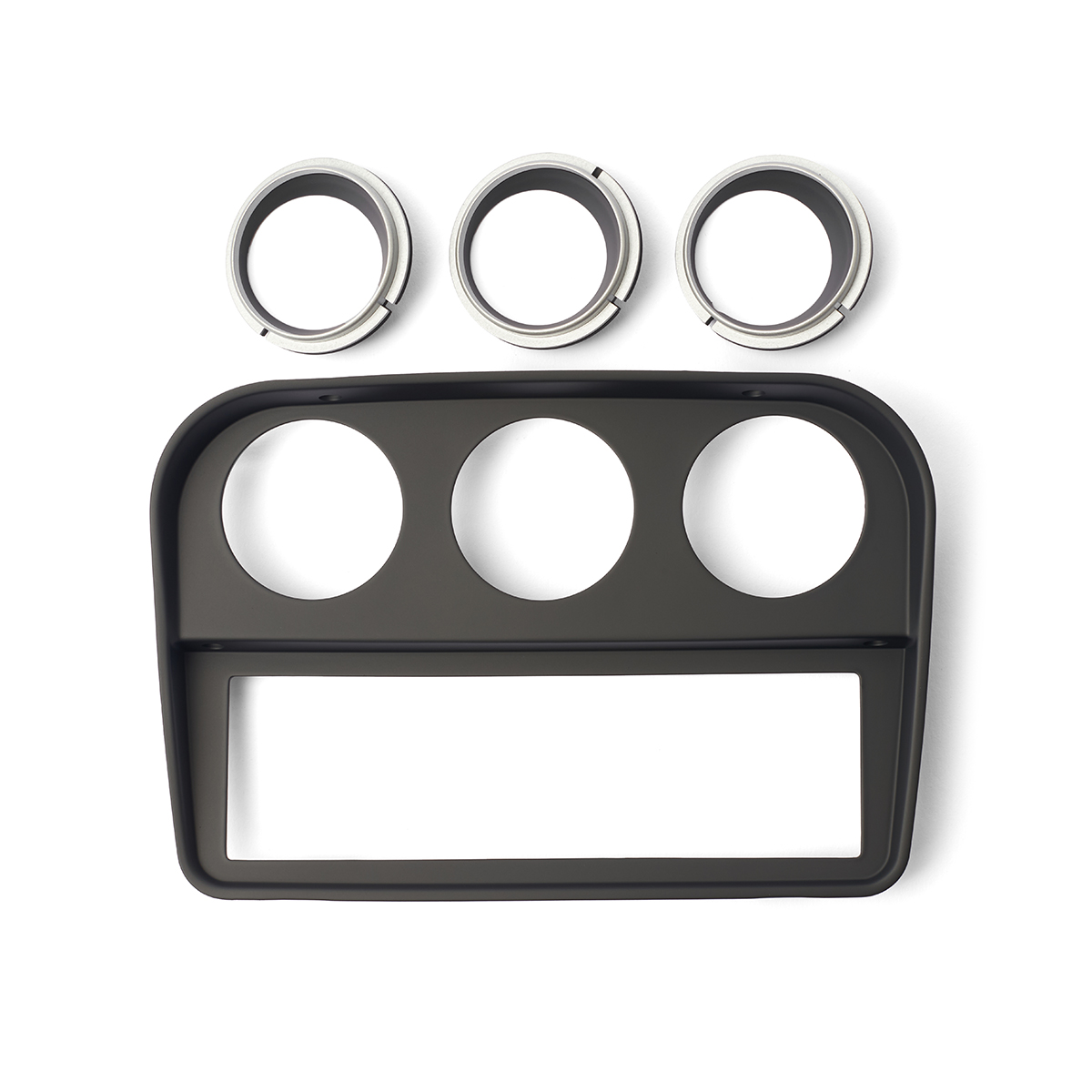 Trägerplatte drei Instrumente und Radio